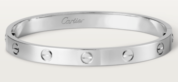 [TGKT-B06] Brazalete rígido Cartier Love platino