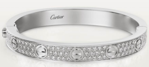 [TGKT-B24] Brazalete Cartier Love clásico platino