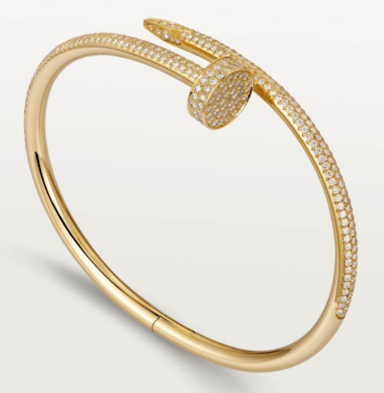 [TGKT-B27] Brazalete Cartier Juste un Clou pavé oro amarillo