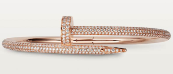 [TGKT-B28] Brazalete Cartier Juste un Clou pavé oro rosa