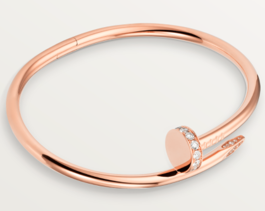 [TGKT-B30] Brazalete Cartier Juste un Clou oro rosa circonias