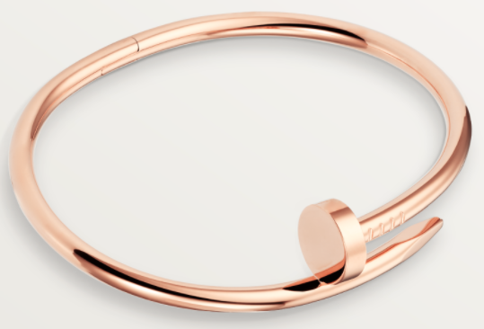 [TGKT-B35] Brazalete Cartier Juste un Clou liso oro rosa