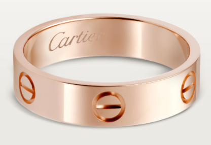 Anillo Cartier Love oro rosa 5mm