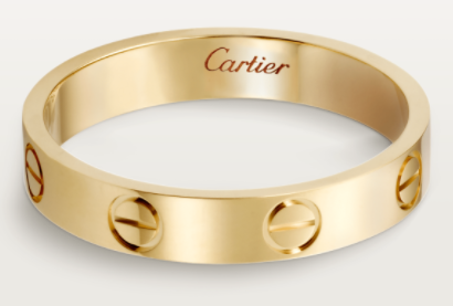 Anillo Cartier Love oro amarillo 4mm