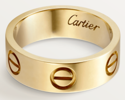 [TGKT-R06] Anillo Cartier Love oro amarillo 5mm