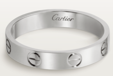 [TGKT-R08] Anillo Cartier Love platino 4mm