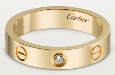 [TGKT-R16] Anillo Cartier Love oro amarillo ancho