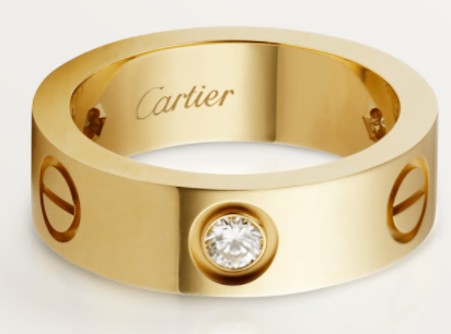 [TGKT-R24] Anillo Cartier Love oro amarillo medio