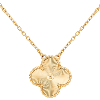 [VC-XL32] Collar Van Cleef Alhambra Trébol Guilloché