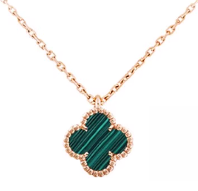 [VC-XL47] Collar Van Cleef Alhambra Trébol Verde Mini