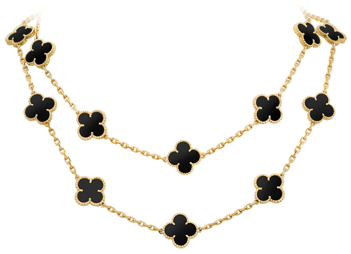 [VC-XL211] Collar Van Cleef Alhambra 20 Motivos Ónix