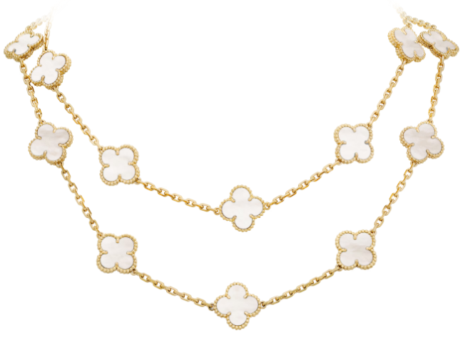 [VC-XL212] Collar Van Cleef Alhambra 20 Motivos Nácar