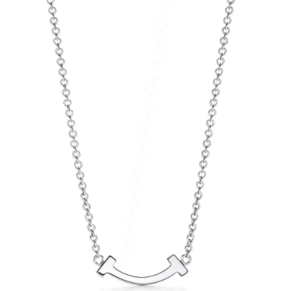 [TXL-15] Collar Tiffany T Smile Mini Tono Plateado