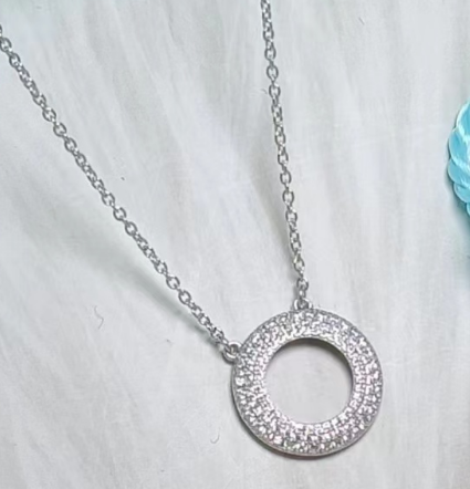 Collar Tiffany Aro Circonias Pavé
