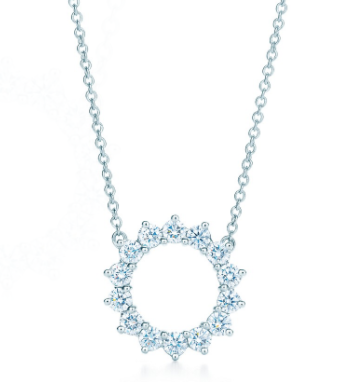 Collar Tiffany aro circonias plata 925