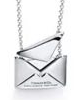 Collar dije sobre carta de amor plata