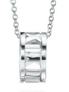 Collar dije aro grueso texturizado plata 925