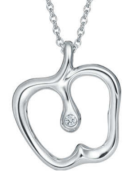 Collar Tiffany Manzana Calada con Piedra