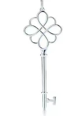 [N0023] Charm llave nudo calado Tiffany Keys