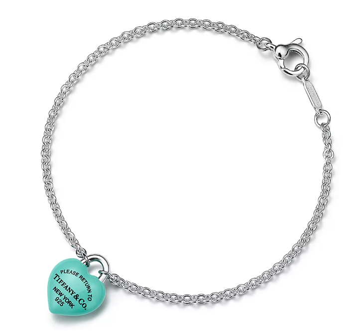 [H0202] Pulsera Return to Tiffany corazón esmalte turquesa