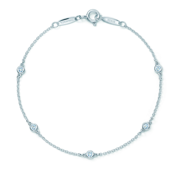 Brazalete Tiffany Elsa Peretti Cinco Piedras Plata 925