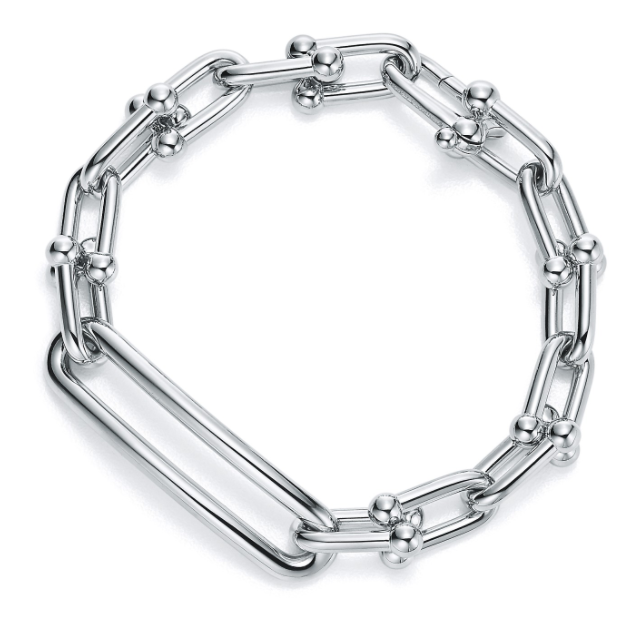 [TIFB025] Brazalete Tiffany HardWear eslabón alargado plata 925
