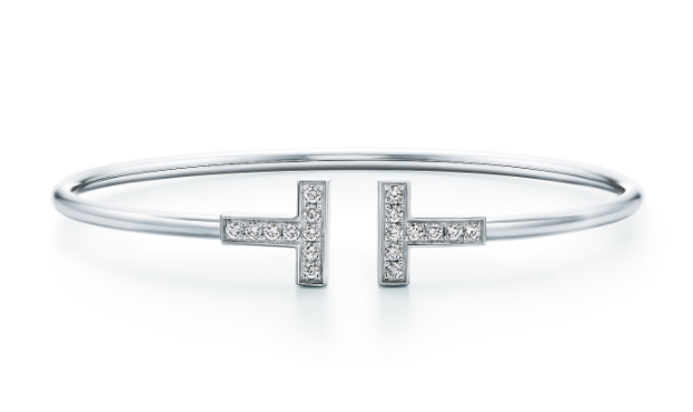[TIFB113] Brazalete Tiffany T Wire plata pavé circonias