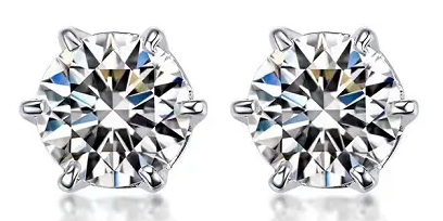 Aretes Solitario Circonia 6 Garras Tiffany Setting