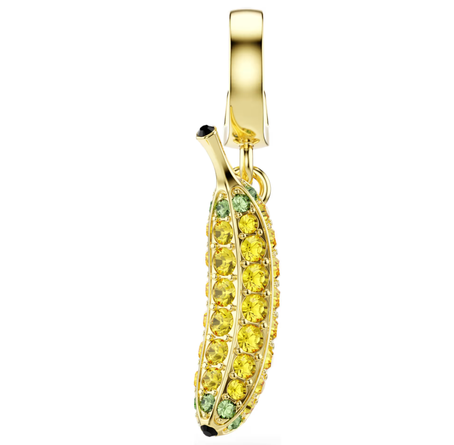 Charm Colgante Banana Cristales Amarillos