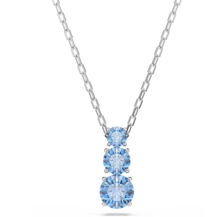Collar Swarovski Trilogía Azul Graduada