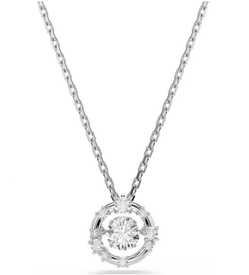 Collar Swarovski Sparkling Dance Halo Floral Blanco