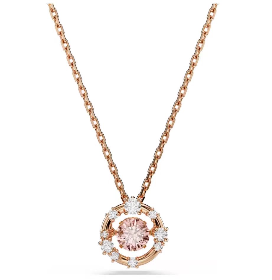 Collar Swarovski Sparkling Dance Rosa Oro Rosa