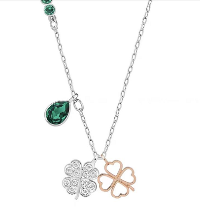 Collar Swarovski Trébol de Cuatro Hojas Verde