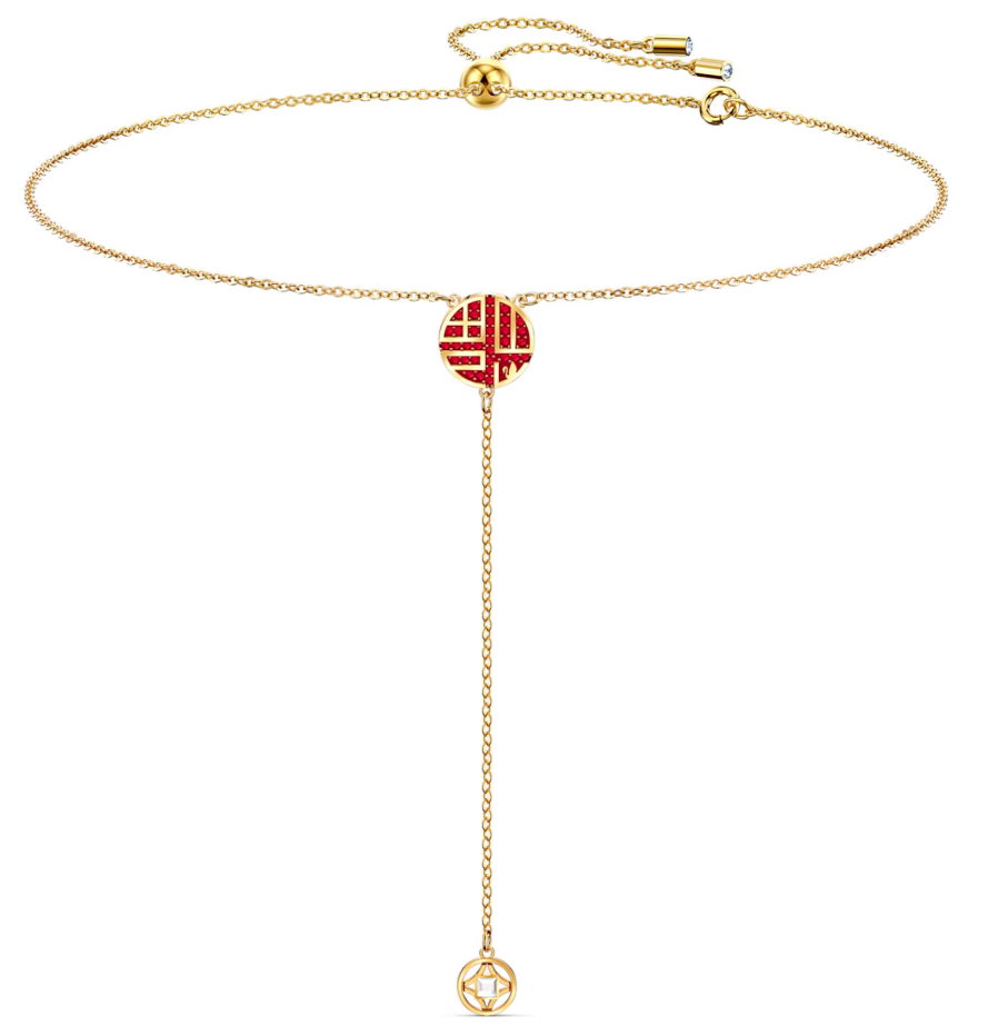 Collar Gargantilla Medallón Oriental con Flecos y Estrella Dorado
