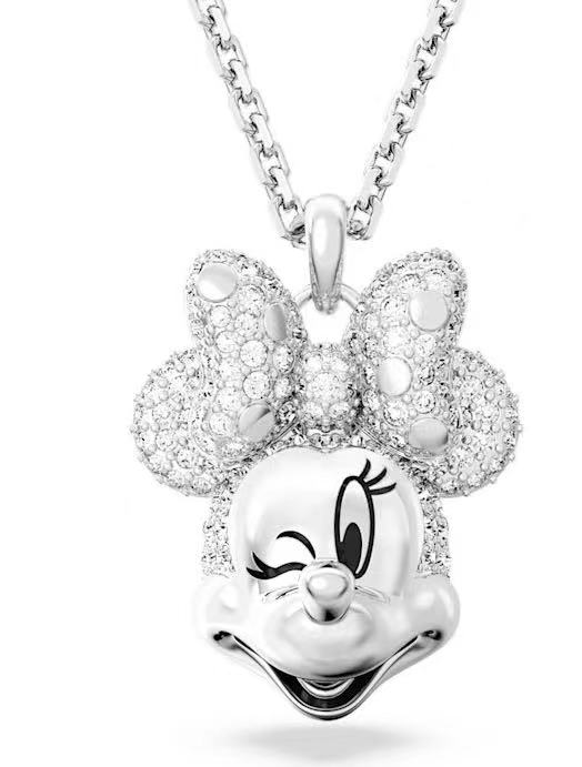 Collar Swarovski Minnie Mouse Lazo Pavé Rodio