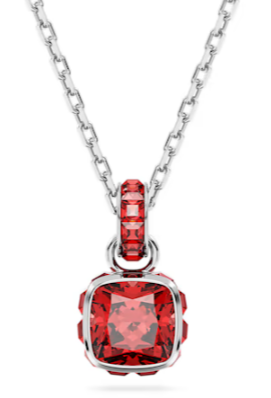 Collar Piedra de Nacimiento Julio Cristal Rojo