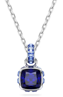 Collar Piedra de Nacimiento Septiembre Cristal Azul Zafiro