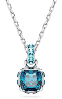 Collar Piedra de Nacimiento Diciembre Cristal Azul