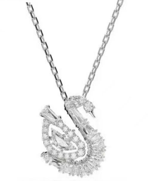 Collar Cisne Pavé Blanco Total