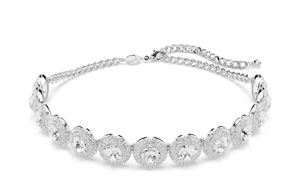 Collar Swarovski Choker Cristales Redondos Graduados