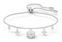 Brazalete Swarovski cadena ajustable estrellas y cristal