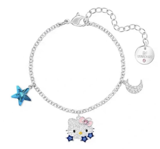 Brazalete Swarovski Hello Kitty Estrella y Luna
