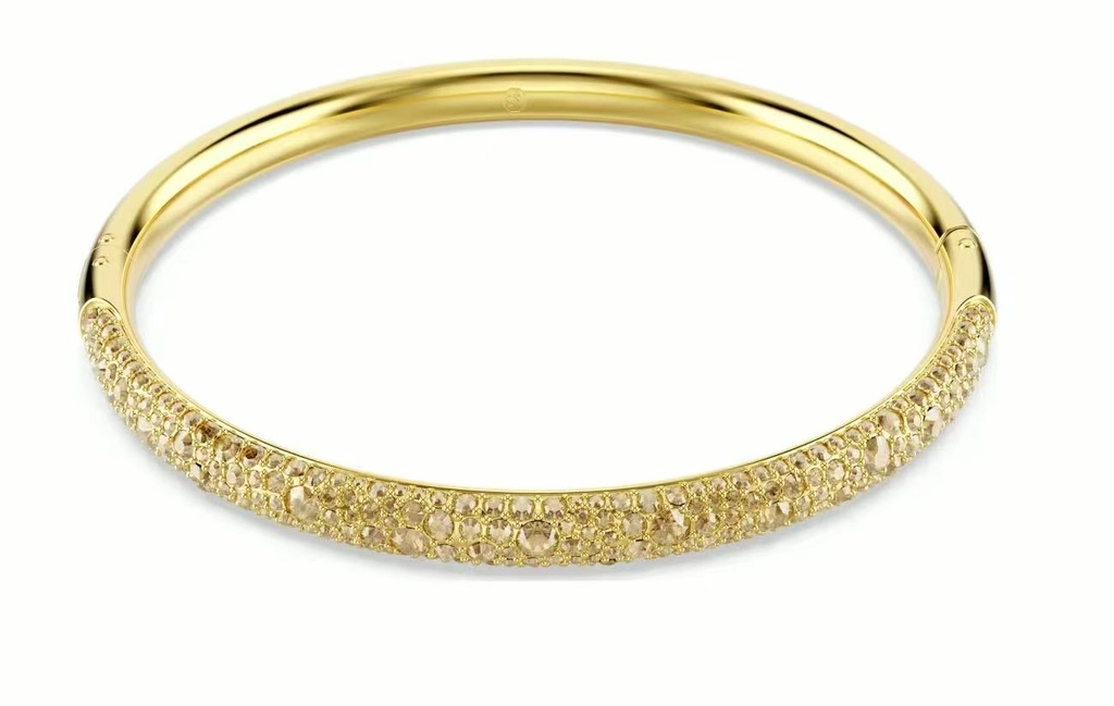Brazalete Swarovski Rígido Pavé Champán Continuo
