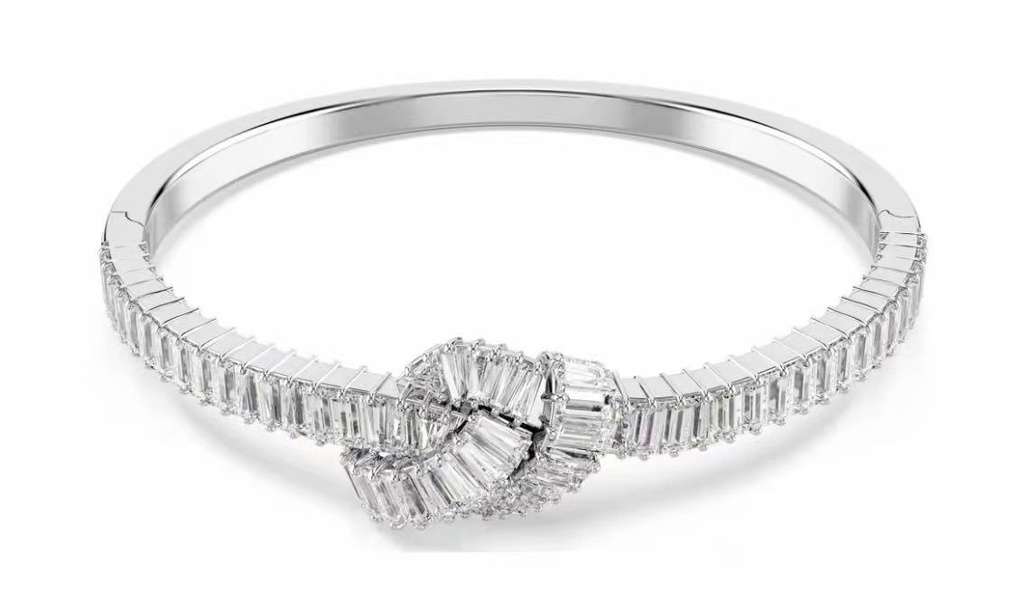 Brazalete Swarovski Rígido Pavé Nudo Central