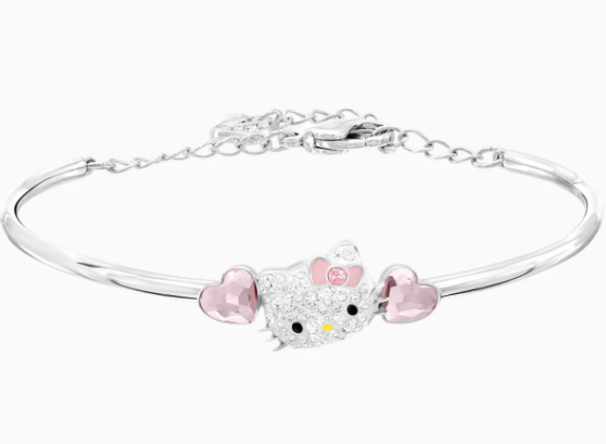 Brazalete Swarovski Hello Kitty Orejas Corazón