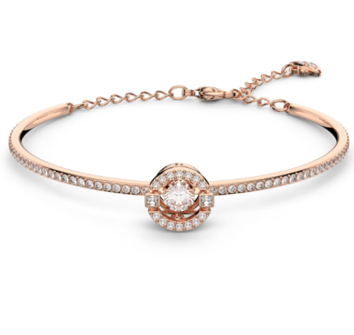 Brazalete Swarovski Sparkling Dance Oro Rosa