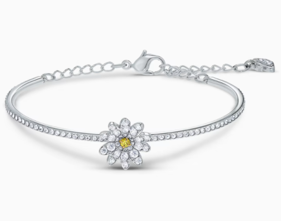 Brazalete Margarita Pavé Centro Amarillo
