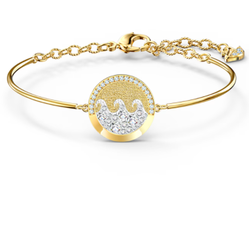 Brazalete Disco Ola Dorado y Azul