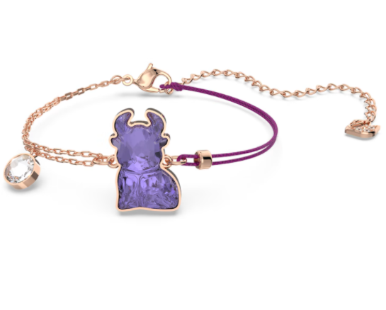Brazalete Swarovski oro rosa dije criatura morada