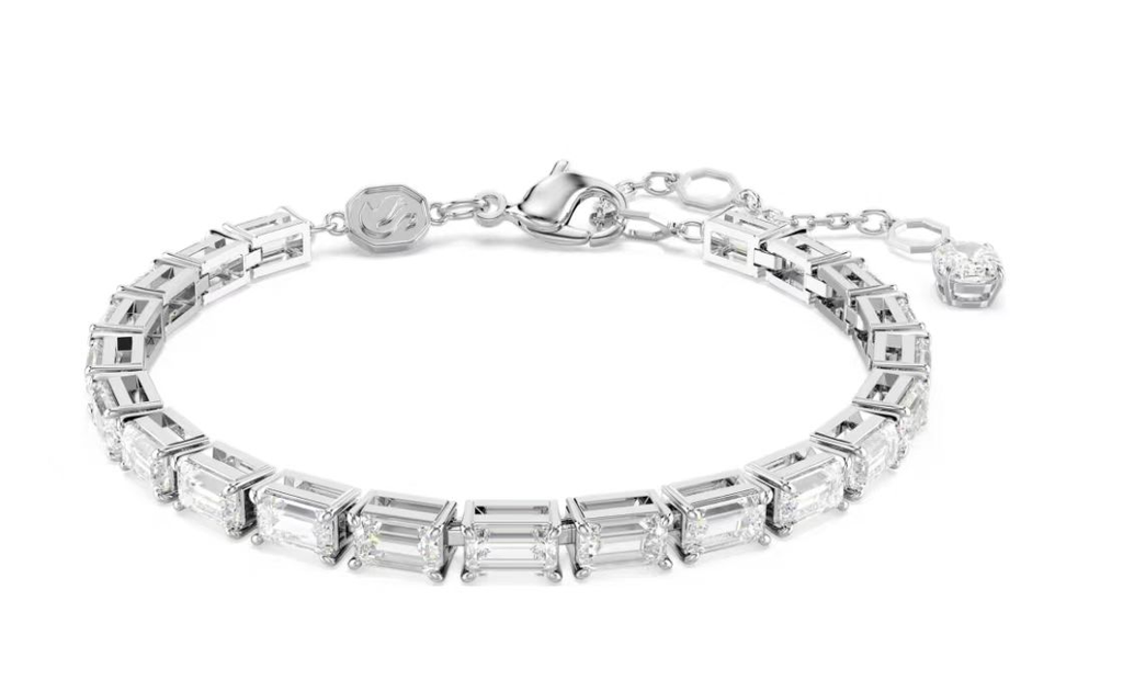 [A296] Brazalete Tenis Swarovski Matrix Cristal Talla Esmeralda